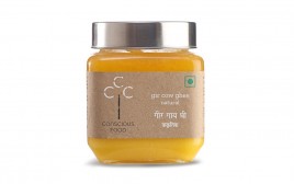 Conscious Food Gir Cow Ghee Natural  Glass Jar  500 grams